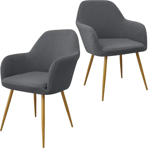 Vista 14 de Yonus - Fundas para sillas de comedor Parsons, juegos de fundas para sillas, fundas para sillones, fundas protectoras extraíbles, fundas para Negro