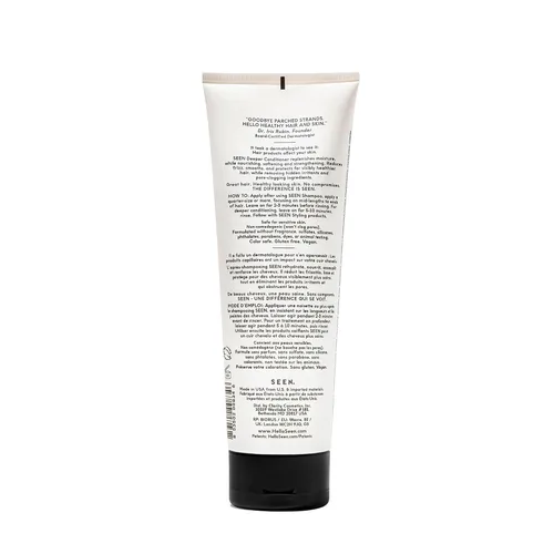 Vista 2 de SEEN Acondicionador más profundo, sin fragancia, no comedogénico para el cabello, desarrollado por dermatólogos, seguro para pieles sensibles