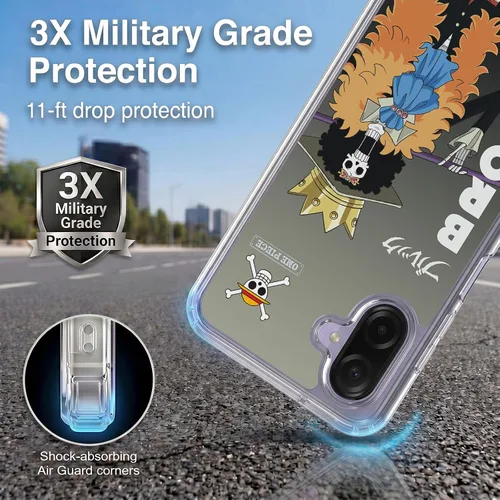 Vista 3 de Head Case Designs Funda de gel de una pieza con licencia oficial Brook Graphic Art [protección de grado militar] compatible con Samsung Galaxy A07