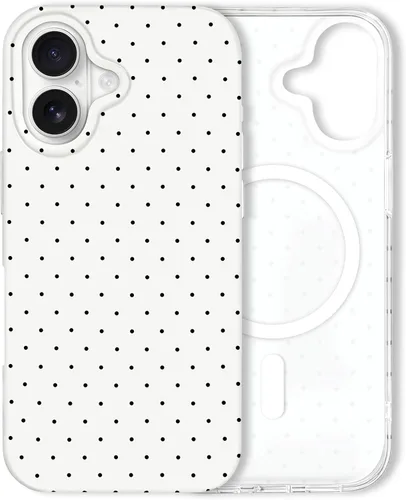 Vista 133 de Hython Funda para iPhone Air, diseño estético de lunares lindos, funda simple de 6.5 pulgadas, delgada, antiarañazos, parachoques de TPU suave, a