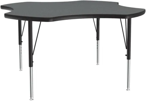 Vista 23 de Correll - Mesa rectangular de actividades para el aula de 24 x 36 pulgadas, altura ajustable (19-29 pulgadas), parte superior de nogal colonial