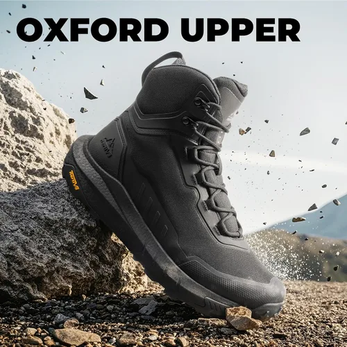 Vista 6 de NORTIV 8 Suela acolchada táctica ligera para hombre, para el trabajo, todo el día, cremallera lateral, motocicleta, combate, militar, bota