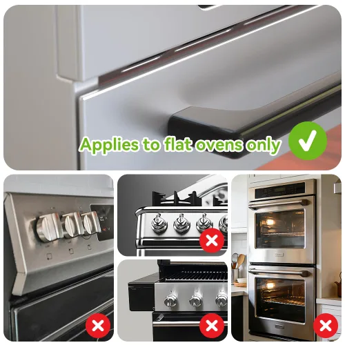 Vista 5 de Mom's Choice Gold Awards Ganador - SAFELON 1 cerradura de puerta de horno de seguridad para bebés, cerradura de horno de doble botón para seguridad