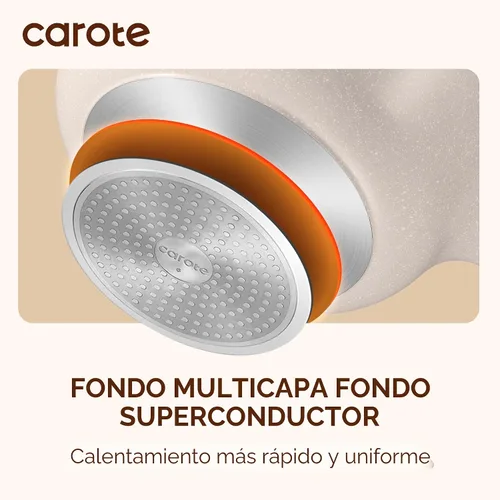 Vista 5 de CAROTE Olla de 4.5QT con divisor de doble sabor