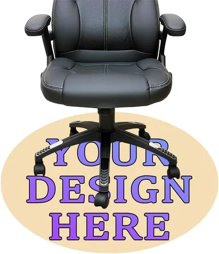 Vista 61 de Tapete redondo personalizado para silla de escritorio de oficina, diseño de tu propio logotipo de foto, texto, alfombrillas circulares