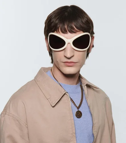 Vista 5 de Pro Acme Gafas de sol envolventes de gran tamaño, ovaladas, a la moda, con protección Y2K, para mujeres y hombres, futuristas, grandes damas