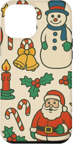 Vista 26 de Patrón retro de los años 90, decoración nostálgica de vacaciones para iPhone 16