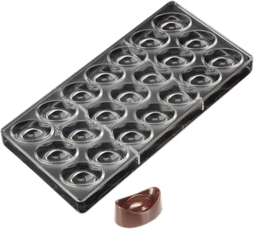 Vista 11 de Grainrain molde de chocolate de policarbonato, molde de barra de chocolate de policarbonato en forma de corazón, regalo para el día de San Valentín 1