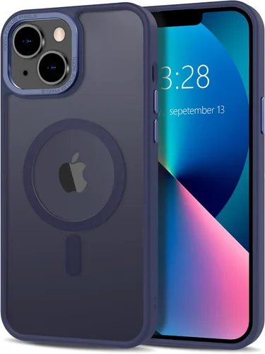 Vista 253 de Anuck - Funda magnética para iPhone 11 compatible con MagSafe, carcasa trasera mate translúcida dura, borde de TPU, delgada, resistente a impactos
