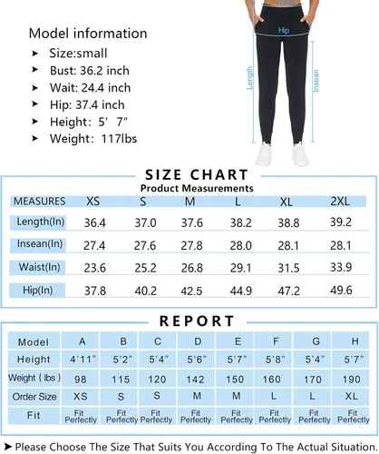 Vista 7 de The Gym People - Pantalones deportivos para mujer, ligeros, mallas para entrenamiento, yoga, correr para estar en casa