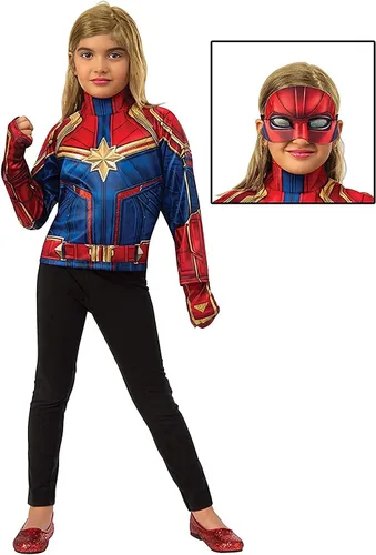 Vista 7 de Disfraz de Capitán Marvel Top Boxed Dress