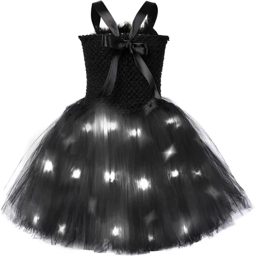 Vista 3 de Tutu Dreams 4 disfraces de ángel para niñas de 2 a 10 años, traje de cumpleaños, fiesta de Halloween