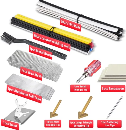 Vista 5 de 150W 3 EN 1 kit de soldadura de plástico con control de temperatura Rojo