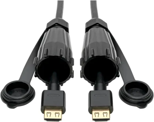 Vista 11 de Tripp Lite Cable HDMI de alta velocidad con conector IP67 protegido (M/HDMI industrial, Ethernet, 4K, 3 pies (P569-003-IND)