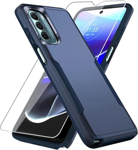 Vista 19 de Funda para Moto G Stylus 5G 2022, con Protector de Pantalla, [Probada contra Caídas de Grado Militar] Funda Protectora de Servicio Pesado Resistente