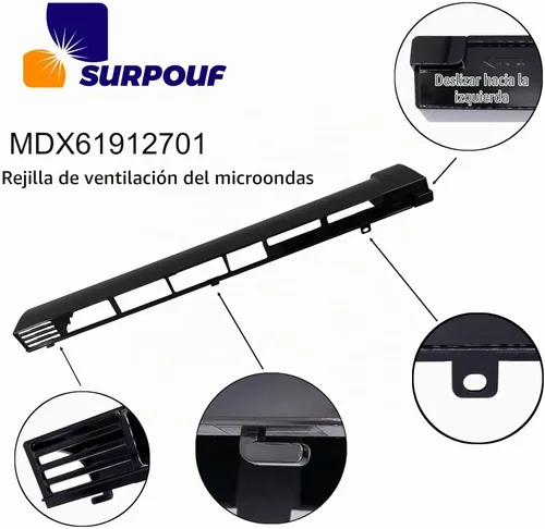 Vista 5 de Rejilla de ventilación de microondas MDX61912701 Compatible con LG Reemplazo 2119394,AP5202555,EAP3535252,PS3535252 Accesorio de ventilación