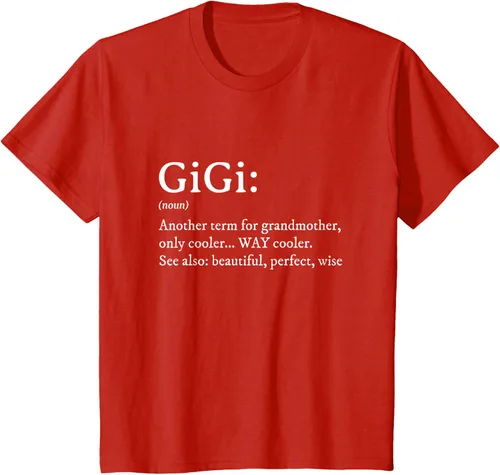 Vista 3 de Gigi Definition - Camiseta de regalo para abuela, cumpleaños y abuela, Negro