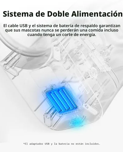 Vista 5 de PETKIT Comedero Automático para Gatos, Comedero Automático para Perros WiFi 2.4G, Dispensador de Comida para Mascotas con Control de Aplicación