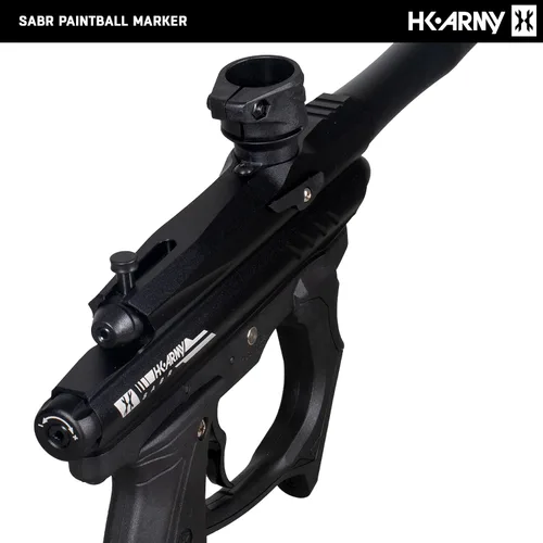 Vista 3 de HK Army SABR paquete de inicio de marcador de pistola de paintball CO2