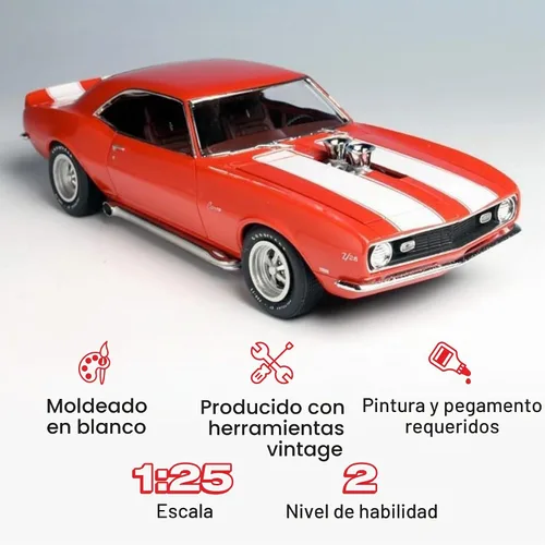 Vista 2 de AMT 1968 Chevy Camaro Z/28 Kit de modelo a escala 1:25