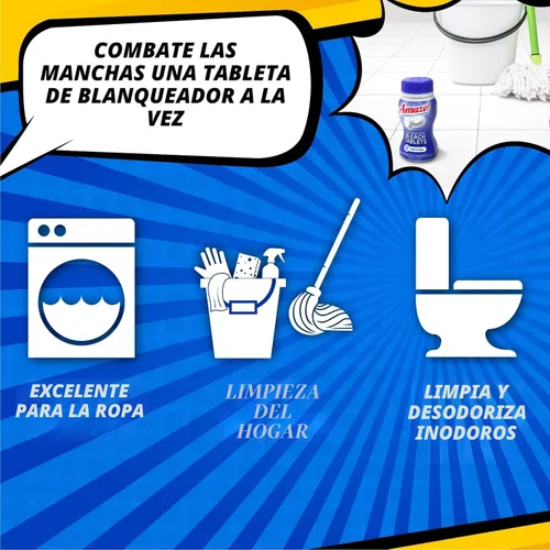 Vista 5 de AMAZE Tabletas de lejía ultra concentradas [32 tabletas] – Aroma de lavanda – para lavandería, inodoro y limpieza multiusos del hogar. Alternativa a