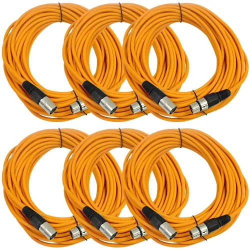 Vista 34 de SEISMIC AUDIO - SAXLX-2 - Paquete de 6 cables de conexión XLR macho a XLR hembra de 2 pies - Equilibrados - Cables de conexión de 2 pies