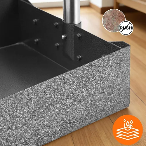 Vista 4 de Pala para excrementos de mascotas, juego de pala y bandeja de aluminio con mango largo ajustable de acero inoxidable, pala para residuos de mascotas