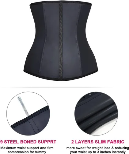 Vista 5 de YIANNA Underbust Corsé deportivo modelador de figura de látex para mujer