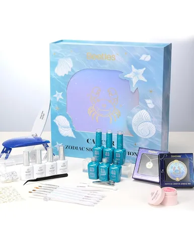 Vista 11 de Beetles - Kit de esmalte de uñas de gel para uñas del 4 de julio con luz UV, 6 colores, rojo, blanco, azul, juego de regalo de uñas para el Día
