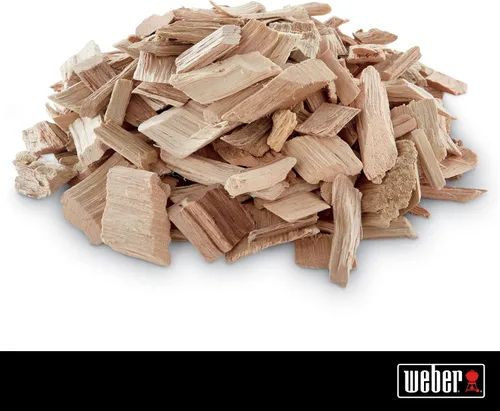 Vista 2 de Weber - Astillas de madera de manzana, para asar a la parrilla y ahumar, 192 pulgadas cúbicas