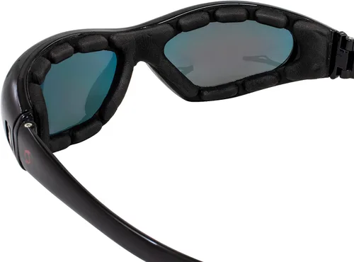 Vista 7 de Hurricane Eyewear 3 pares de gafas de sol de esquí acuático y acuático de categoría 5 para gafas marcos rojos con lente de espejo rojo marcos negros