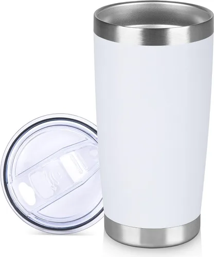 Vista 24 de Vaso Térmico de 20 oz de Acero Inoxidable Vasos Térmicos a Granel con Tapa Aislamiento de Doble Pared Tazas de Café Térmicas para Bebidas Calientes