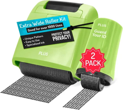Vista 9 de Guard Your ID - Recambio de rodillo extra ancho, color negro (paquete de 2)