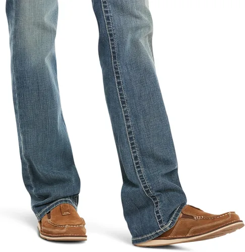 Vista 6 de ARIAT Women's R.e.a.l. Mid Rise Stretch Icon Stackable Straight Leg Jean