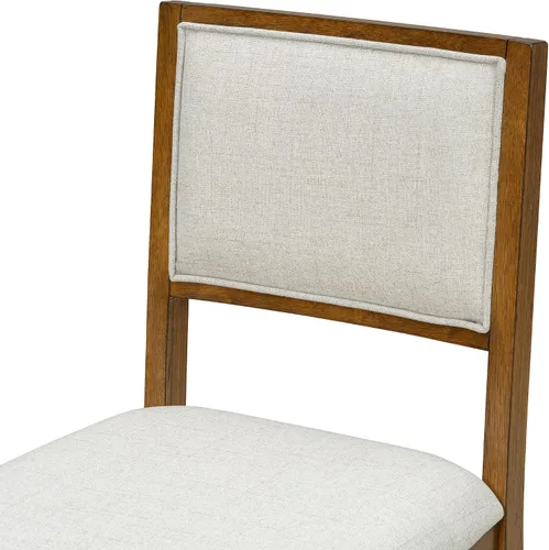 Vista 213 de Juego de mesa de comedor vintage de 6 piezas, juego de mesa de comedor de cocina de madera maciza con 4 sillas ergonómicas acolchadas y banco, mesa