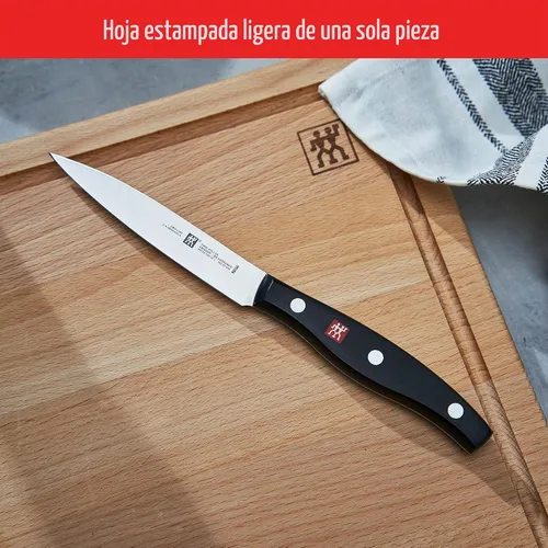 Vista 6 de ZWILLING TWIN Signature Juego de Cuchillos con Bloque Autoafilable de 15 Piezas - Marrón