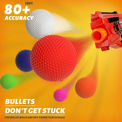 Vista 4 de EKIND - Bolas de munición de repuesto a granel de 50 rondas compatibles con Nerf Rival Blaster Series