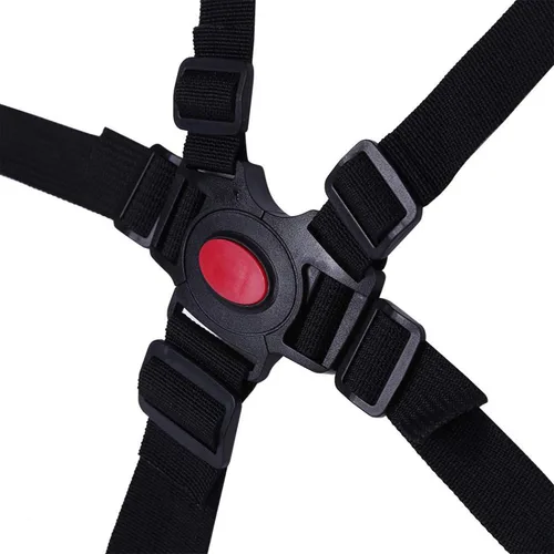 Vista 3 de Correas para silla alta, arnés de 5 puntos para bebé, arnés para silla alta, arnés de silla alta, soporte universal para cinturón seguro para bebé