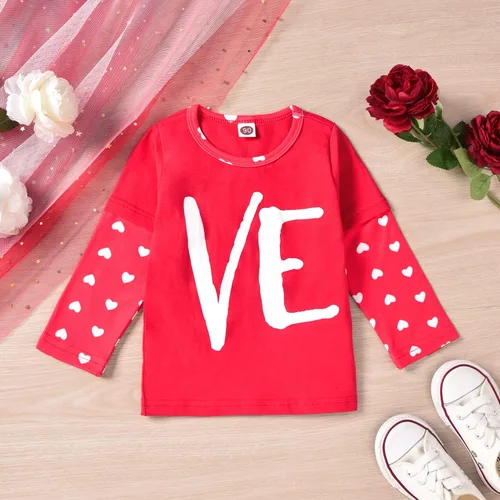 Vista 4 de Aalizzwell Trajes a juego para el día de San Valentín para bebés, hermanos, hermanas, ropa para hermanos