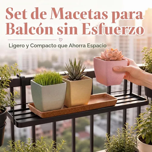Vista 2 de Macetas pequeñas con agujeros de drenaje para macetas de hierbas