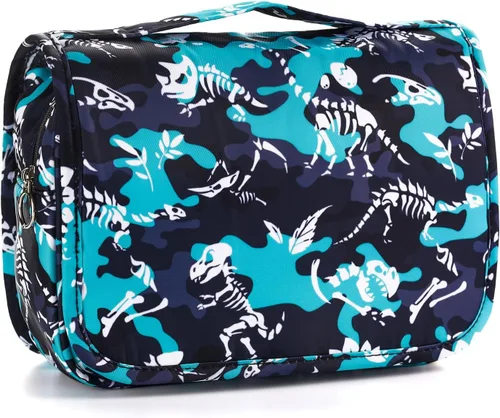 Vista 24 de Bolsa de aseo colgante de tie dye para niñas, bolsa de aseo de viaje para adolescentes, impermeable, para maquillaje y artículos de tocador, bolsa
