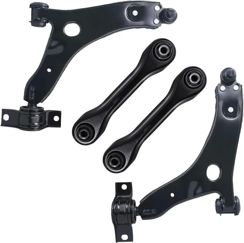 Vista 214 de Detroit Axle - 4 piezas de brazos de control traseros para Ford C-Max, Focus, Mazda 3 5, Volvo C30, C70, S40, V50, 4 brazos de control superiores e