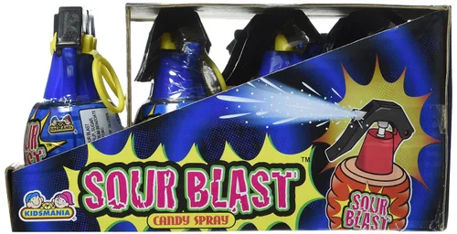 Vista 3 de Kidsmania Granadas en aerosol de caramelo Sour Blast, 12