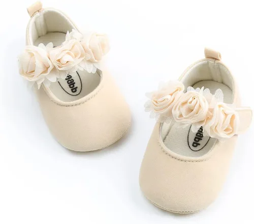 Vista 4 de LAFEGEN Zapatos planos Mary Jane para bebé, suela suave, antideslizante, con lazo, para boda, escuela, zapatos de vestir para niñas pequeñas