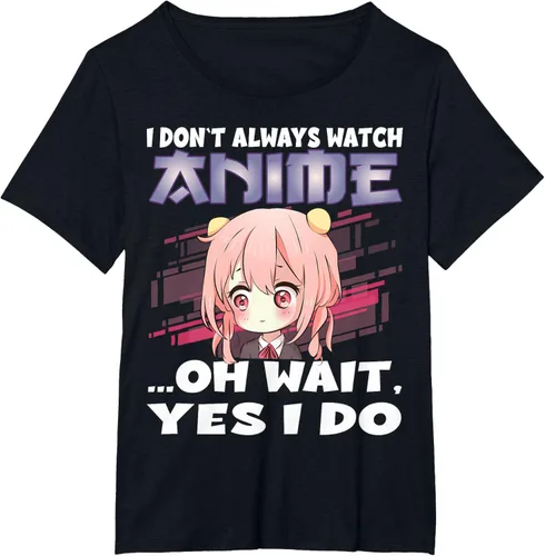 Vista 32 de Ver camiseta japonesa de anime con estampado de anime Girl, Negro, S