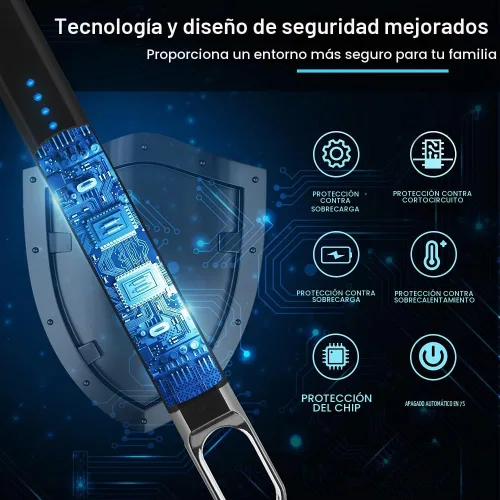 Vista 2 de SUPRUS Encendedor eléctrico de arco para velas, resistente al viento, sin llama, recargable por USB, con luz LED, para velas, camping, barbacoa Negro