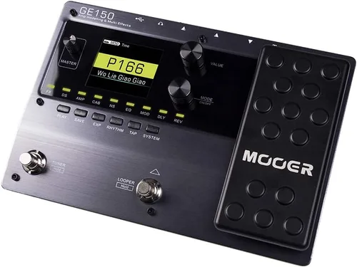 Vista 2 de MOOER GE150 Pedal Multiefectos de Modelado de Amplificador de Guitarra Eléctrica Procesador Portátil de Múltiples Efectos con Expresión y Carga IR