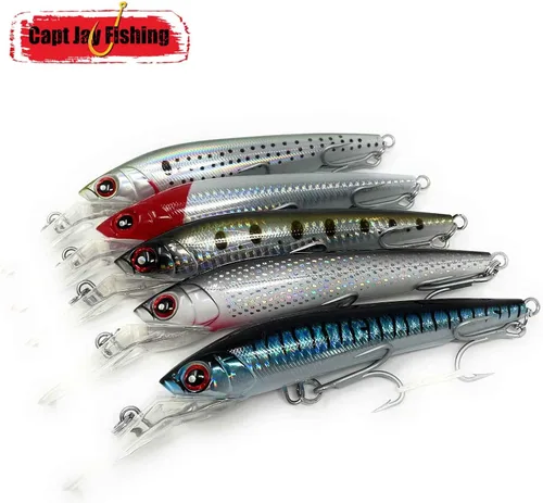 Vista 7 de Señuelos de pesca de buceo profundo Swimbait Sinking Minnow Señuelo de pesca de agua salada Señuelo de arrastre Verde (Green Mackerel)