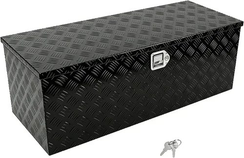 Vista 22 de Caja de herramientas de aluminio de 36 pulgadas, caja de herramientas de 5 bares, caja de herramientas de almacenamiento Orgainzer con pestillo
