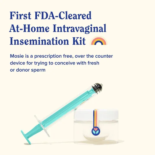 Vista 2 de Mosie Baby Kit de inseminación, primer kit aprobado por la FDA para uso doméstico con jeringas patentadas, 2 intentos para mujeres y familias